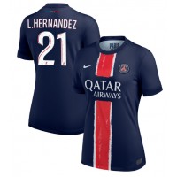 Camiseta Paris Saint-Germain Lucas Hernandez #21 Primera Equipación para mujer 2024-25 manga corta